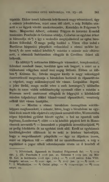 Freisingi Ottó krónikája. Ottonis episcopi Frisingensis ... - MEK