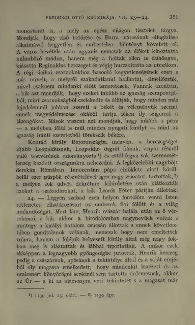 Freisingi Ottó krónikája. Ottonis episcopi Frisingensis ... - MEK