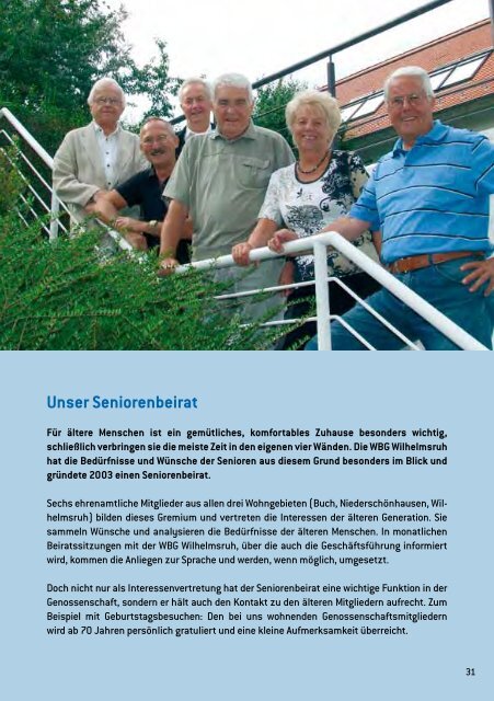 Imagebroschüre - Wohnungsbaugenossenschaft Wilhelmsruh eG