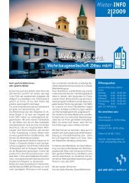 Download Mieterjournal 2/2009 (PDF) - Wohnbaugesellschaft Zittau