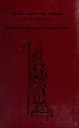 The late medieval Pope prophecies : the Genus nequam group