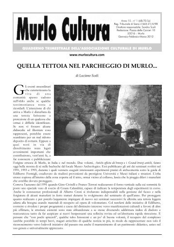 Scarica l'intero giornale in formato PDF (2 Mb) - MurloCultura