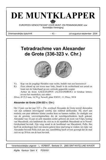Tetradrachme van Alexander de Grote