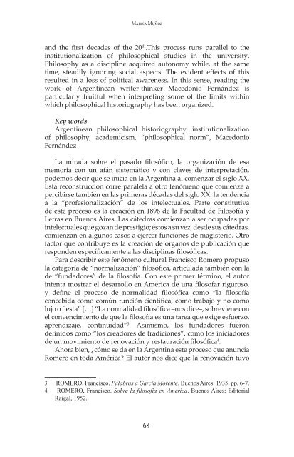 La historiografía filosófica argentina, una lectura desde la obra de ...
