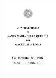 ære perennius! - Confraternita dei Macellai di Roma Web Site