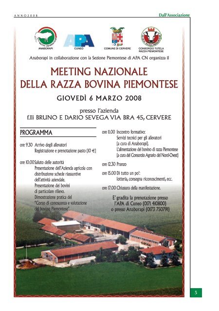 meeting allevatori razza piemontese - Associazione Nazionale ...