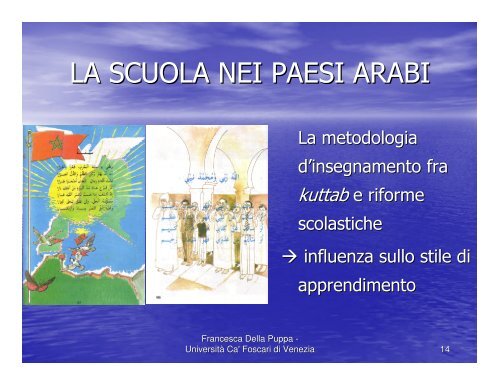 Lo studente di origine araba (Francesca Della Puppa)