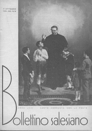 1° OTTOBRE 1934 - XIII - N. 10 ANNO LVIII - il bollettino salesiano
