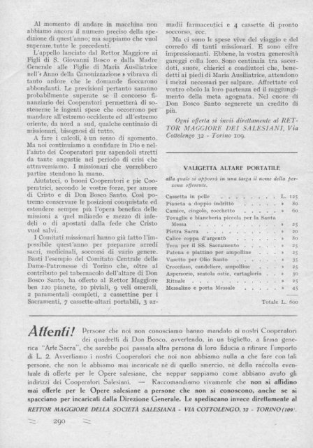 1° OTTOBRE 1934 - XIII - N. 10 ANNO LVIII - il bollettino salesiano