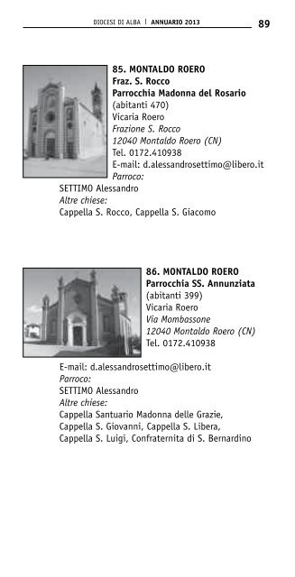 Annuario 2013 - Diocesi di Alba