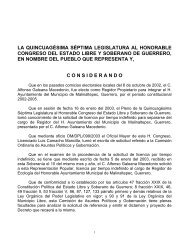 la quincuagésima séptima legislatura al honorable congreso del ...