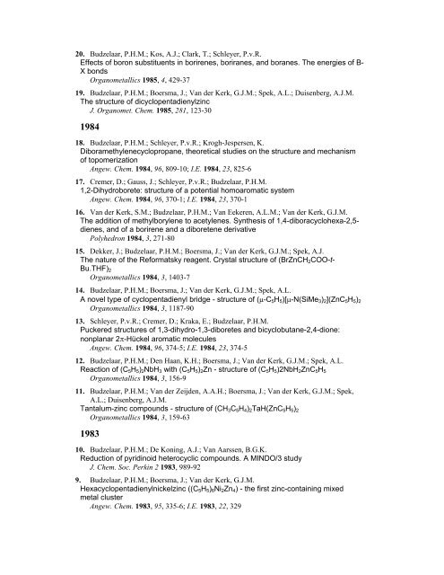 publication list