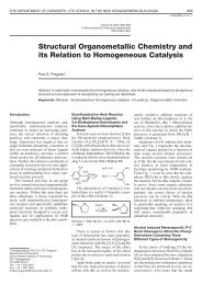 Structural Organometallic Chemistry and its Relation to ...