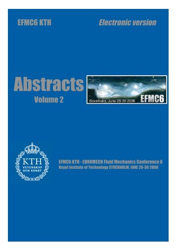 Abstract book volume 2 - KTH