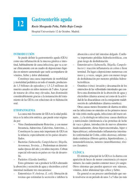 12. Gastroenteritis aguda - Asociación Española de Pediatría