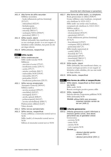 01 Anumite boli infectioase si parazitare