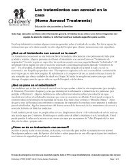 Los tratamientos con aerosol en la casa (Home Aerosol Treatments)