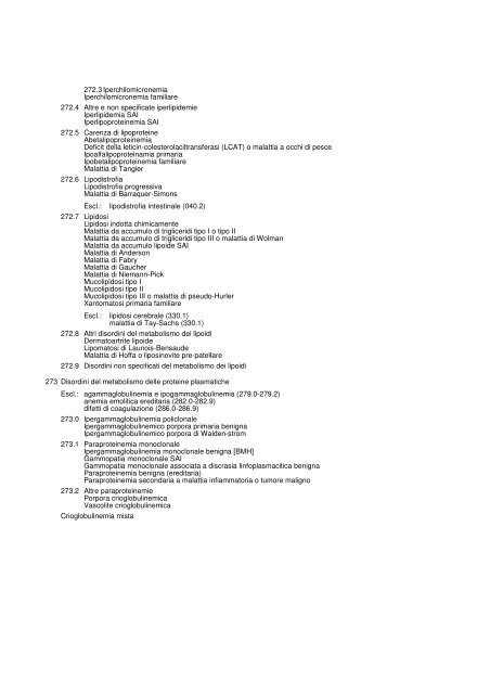 1. MALATTIE INFETTIVE E PARASSITARIE (001-139)