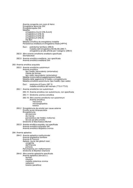 1. MALATTIE INFETTIVE E PARASSITARIE (001-139)