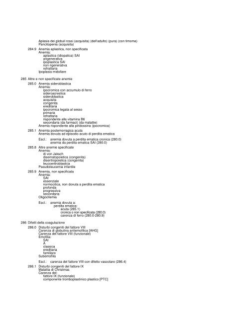 1. MALATTIE INFETTIVE E PARASSITARIE (001-139)