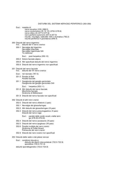 1. MALATTIE INFETTIVE E PARASSITARIE (001-139)