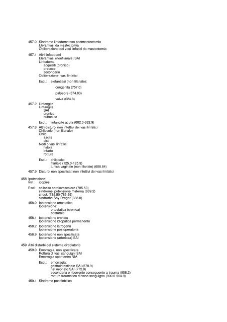 1. MALATTIE INFETTIVE E PARASSITARIE (001-139)