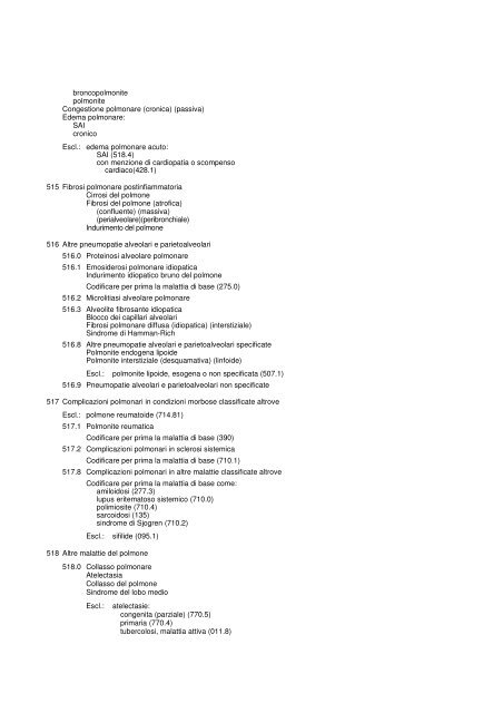 1. MALATTIE INFETTIVE E PARASSITARIE (001-139)