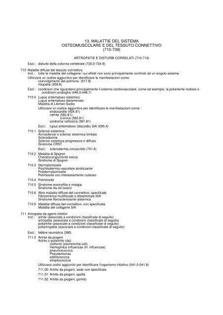 1. MALATTIE INFETTIVE E PARASSITARIE (001-139)