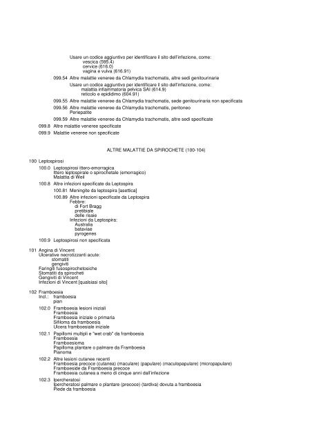 1. MALATTIE INFETTIVE E PARASSITARIE (001-139)