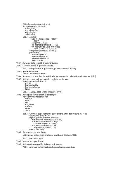 1. MALATTIE INFETTIVE E PARASSITARIE (001-139)