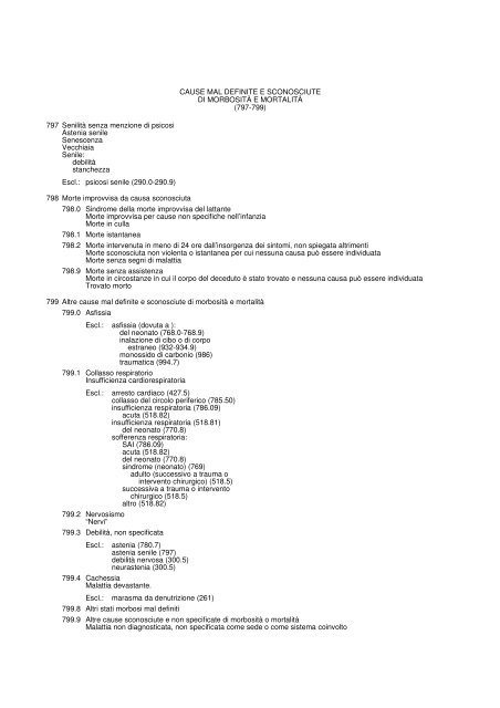 1. MALATTIE INFETTIVE E PARASSITARIE (001-139)