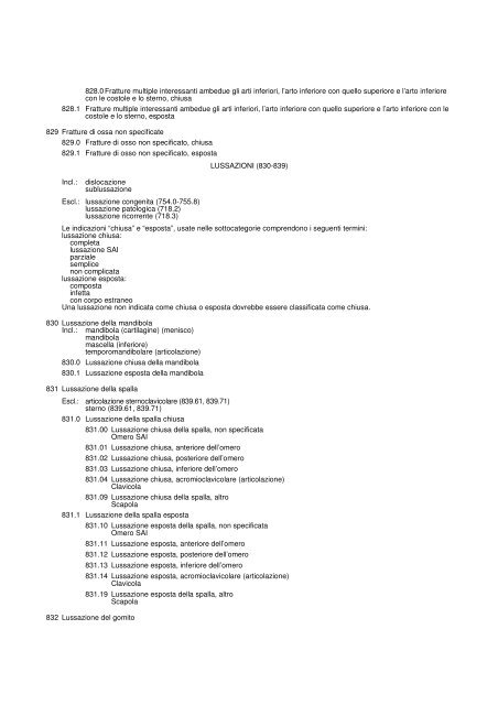 1. MALATTIE INFETTIVE E PARASSITARIE (001-139)