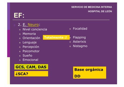 SÍNDROME CONFUSIONAL AGUDO - Servicio de Medicina Interna ...