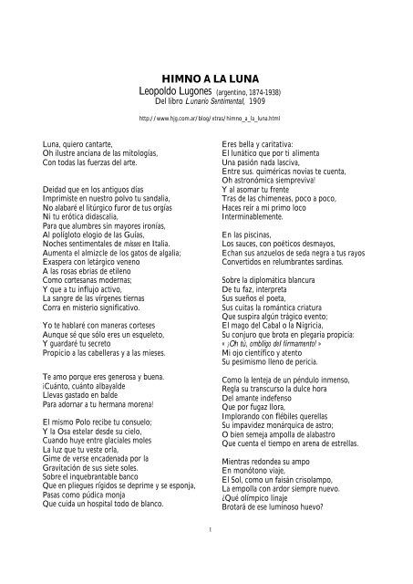 HIMNO A LA LUNA