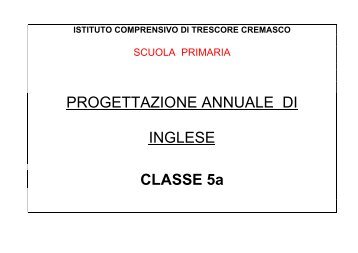 PROGETTAZIONE DI CLASSE 2^ LINGUA INGLESE - Istituto ...