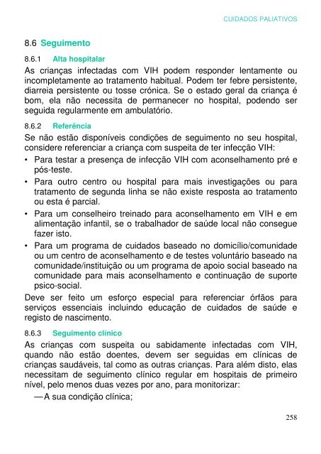 Cuidados hospitalares para crianças - ICHRC