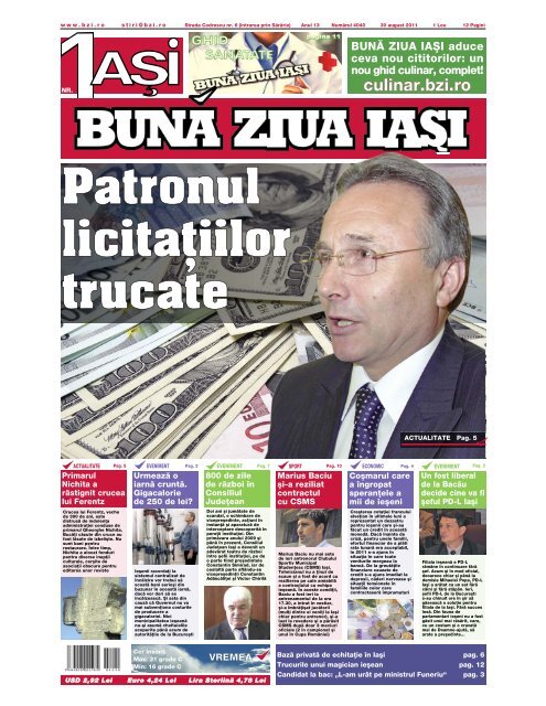 Patronul licitatiilor trucate , - Buna Ziua Iasi