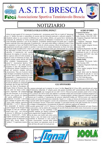 ASTT Brescia Volantino Trasp - Tennistavolo Brescia