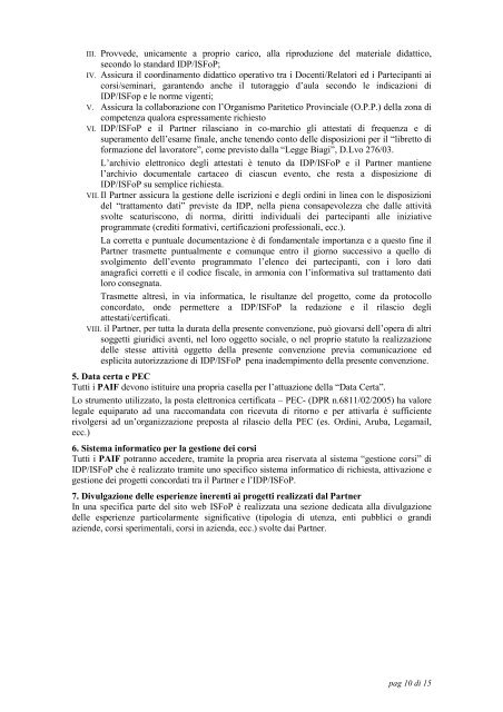 Dichiarazione d'interesse a istituire il Punto AIAS ISFoP Forma (PAIF)