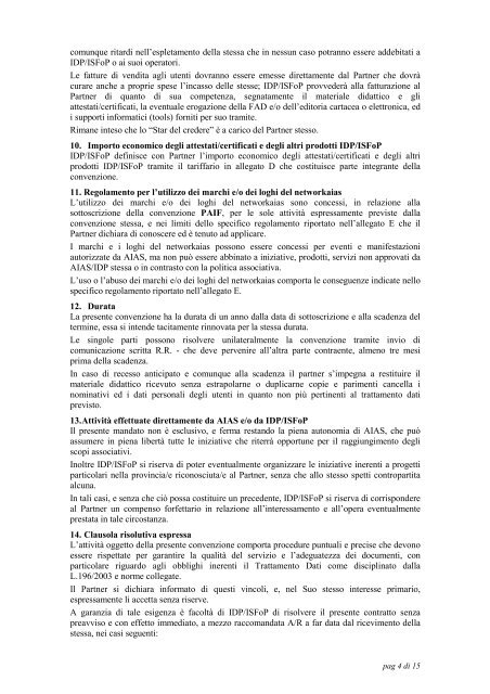 Dichiarazione d'interesse a istituire il Punto AIAS ISFoP Forma (PAIF)