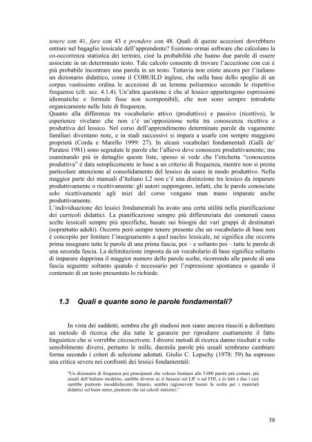 2 I dizionari fondamentali e di frequenza della lingua italiana