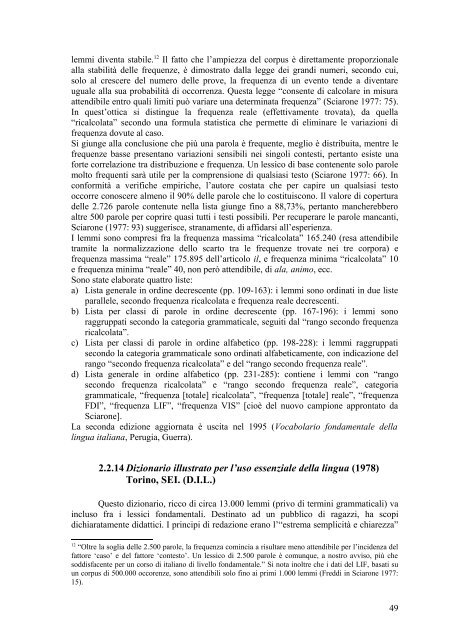 2 I dizionari fondamentali e di frequenza della lingua italiana