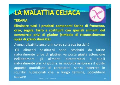 DIAGNOSI DI MALATTIA CELIACA