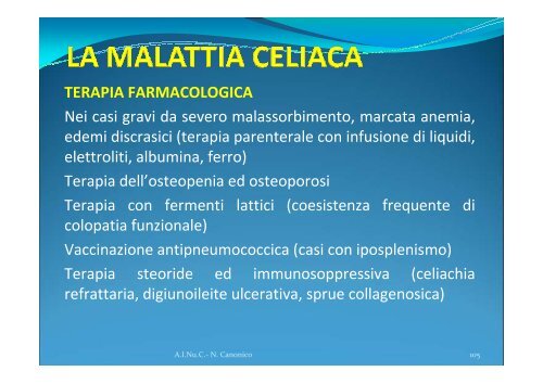 DIAGNOSI DI MALATTIA CELIACA