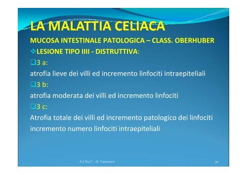 DIAGNOSI DI MALATTIA CELIACA