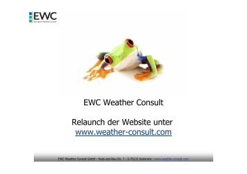 Anfrage stellen - EWC Weather Consult GmbH