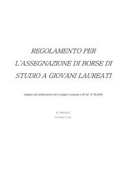 Regolamento assegnazione borse di studio a ... - Comune di Asso