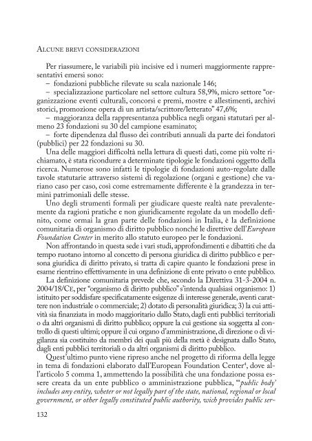 Fondazioni di origine pubblica - Consiglio italiano per le Scienze ...