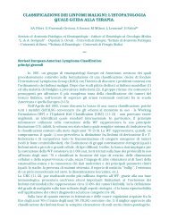 classificazione dei linfomi maligni: l'istopatologia ... - Mieloma Multiplo