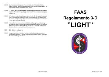 Regolamento 3-D "LIGHT" 2011 (A4) - FAAS